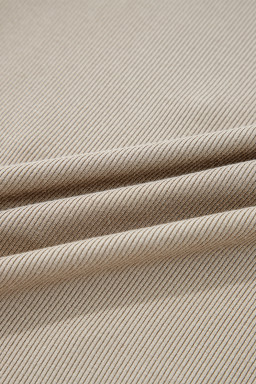 Jet Stream Floral Embroidered Detail Ribbed Long Sleeve Top