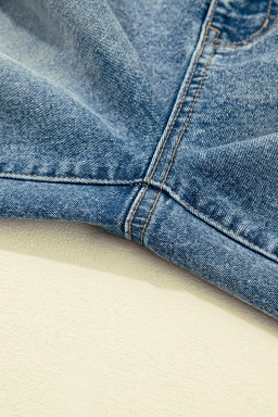 Dusk Blue Vintage Washed Seam Detail Jeans