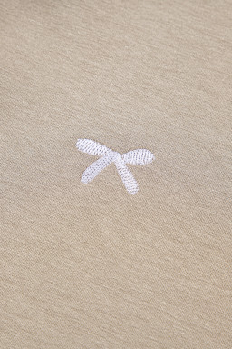 Goat Bow Embroidered Zip Up Hoodie