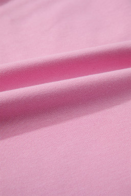 Orchid Bouquet Flower Patched Raw Seam Colorblock Loose Pants Set