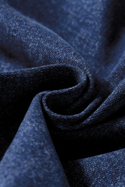 Bluing Minimalist Patch Pocket High Waist Shift Jeans