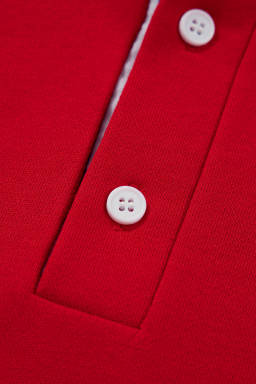 Racing Red Striped Collar Knot Sleeve Sweatshirt and Shorts Set