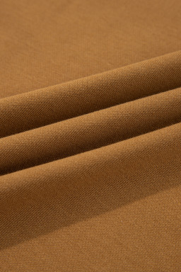 Multicolor Oversized Mixed Textured Split Neck High Low Patchwork Sweatshirt