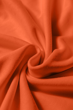 Orange Preppy Striped Sleeve Loose Mini Dress