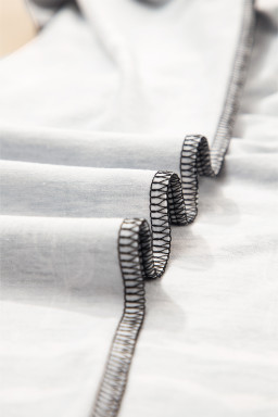 Black Summer Desert Sand Print Short Sleeve Tee