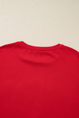 Fiery Red merry Holiday Christmas Graphic Sweatshirt