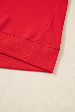 Fiery Red merry Holiday Christmas Graphic Sweatshirt