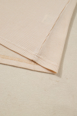 Brown Floral Print Patchwork Colorblock Long Sleeve Top