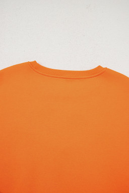 Carrot Dancing Skeleton Sequin Halloween Crewneck Sweatshirt