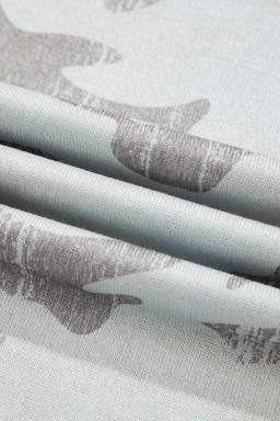 Multicolour Camouflage Print Exposed Seam Drop Shoulder Sweatshirt