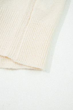 Multicolour Striped Buttoned Front V Neck Drop Shoulder Cardigan