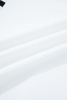 White Striped Colorblock Patchwork Oversized Sweatshirt