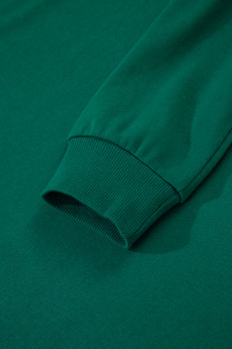 Evergreen Varsity Stripe Detail Drop Shoulder Pullover Mini Skort Set