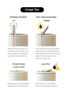 White Christmas Sweet Bow Print Travel Mug with Handle and Straw