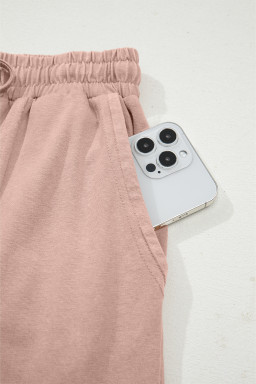 Buckskin Flower Patch Mineral Washed Cropped Wide Leg Pants