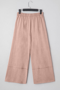 Buckskin Flower Patch Mineral Washed Cropped Wide Leg Pants