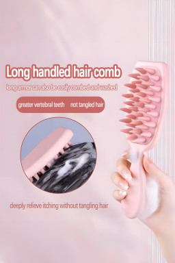 Light Pink Solid Color Scalp Massage Hair Brush