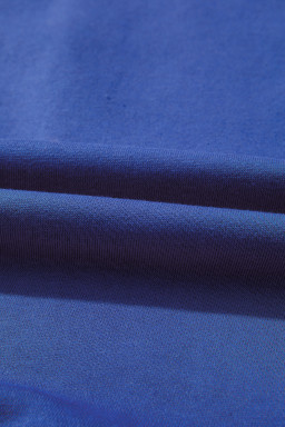 Sky Blue Preppy Striped Sleeve Loose Sweatshirt