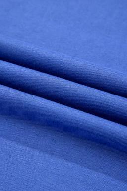 Sky Blue Preppy Striped Sleeve Loose Mini Dress