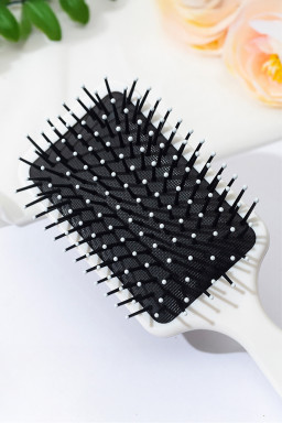 Bright Pink 1pc Checkered Pattern Air Cushion Comb with Customized Color Options