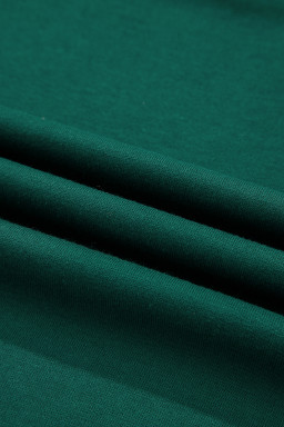 Evergreen Varsity Striped Sleeve Drop Shoulder Sweatshirt and Shorts Set