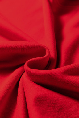 Fiery Red Preppy Striped Sleeve Loose Mini Dress