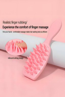 Light Pink Solid Color Scalp Massage Hair Brush