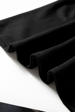 Black Preppy Striped Sleeve Loose Mini Dress