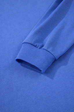 Sky Blue Preppy Striped Sleeve Loose Mini Dress