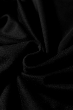 Black Preppy Striped Sleeve Loose Mini Dress