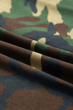 Brown Leopard Camouflage Patchwork Oversized Shacket