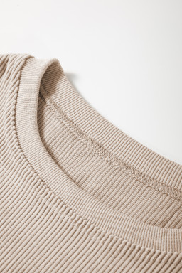 Smoke Gray Turkey Patch Application Graphic Corded Baggy Sweatshirt