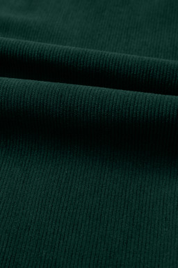 Evergreen Corduroy V Neck Patched Pocket Sleeveless Jumpsuit