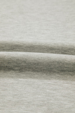 Light Grey Plus Size Thread Embroidered Drop Shoulder Round Neck Sweatshirt