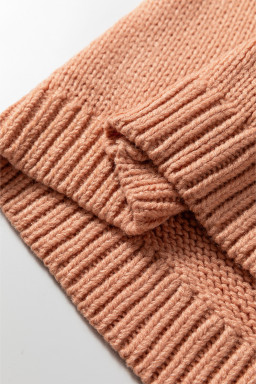 Straw Yellow Pumpkin Print Open Front Drop Shoulder Midi Cardigan