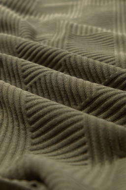 Blackish Green Solid Color Zip Up Button Flap Pocket Shirt Collar Jackets