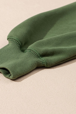 Vineyard Green Half Zip up Pullover Active Top and Joggers Set