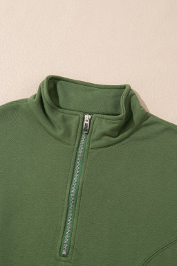 Vineyard Green Half Zip up Pullover Active Top and Joggers Set