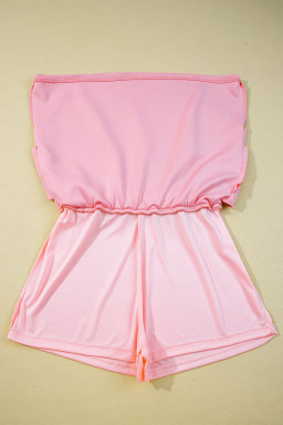 Pink Half Zip Sporty Pullover Mini Skort 2pcs Outfit