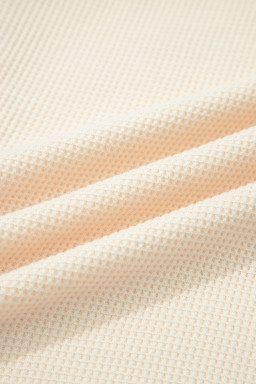 Brown Leopard Print Color Block Patchwork 3/4 Sleeve Loose Top