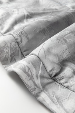 Gray Plus Size Camouflage Woodland Print Oversized Sporty Hoodie