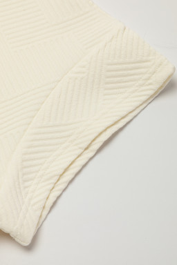 Apricot Textured Short Sleeve Top and Shorts Set