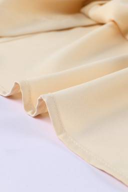 Apricot 3/4 Puff Sleeve Oversize Shirt