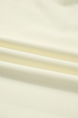 Beige Ribbed Colorblock Trim V Neck Sporty Pullover Mini Skort 2pcs Athleisure Set