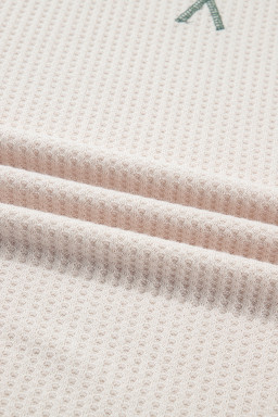 Mist Green Plus Size Waffled Color Block Long Sleeve Top