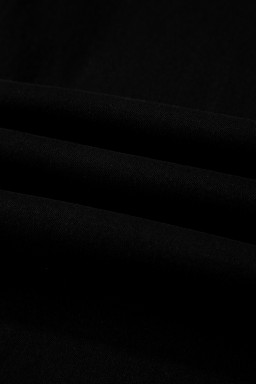 Black 2-Button High Waist Wide Leg Jeans