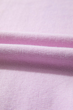 Orchid Bouquet Rainbow Stitching Balloon Sleeve Relaxed Sweater