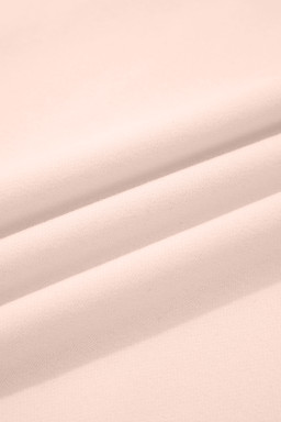 Apricot Pink Oversize Mock Neck Sweatshirt