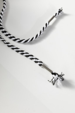 Four Leaf Clover Contrast Cuffed Drop Shoulder Zip up Tunic Hoodie