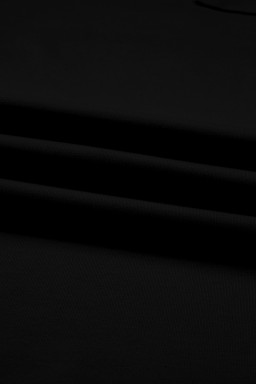 Black Plus Size Elastic Waist Asymmetrical Hem Loose Capris Pants